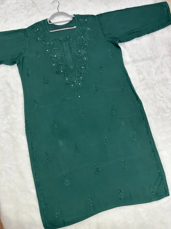 Premium_Rayon_Lucknowi_Chikankari_Kurti_Palazzo_Set_with_Handcrafted_Mukesh_Work