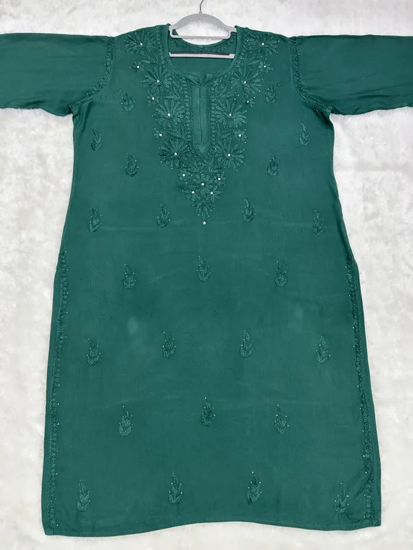 Premium_Rayon_Lucknowi_Chikankari_Kurti_Palazzo_Set_with_Handcrafted_Mukesh_Work