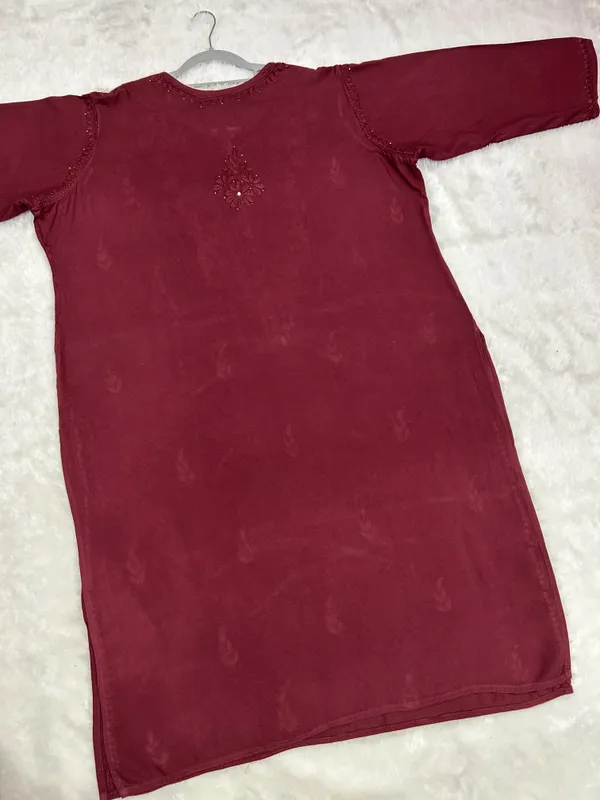 Premium_Rayon_Lucknowi_Chikankari_Kurti_Palazzo_Set_with_Handcrafted_Mukesh_Work