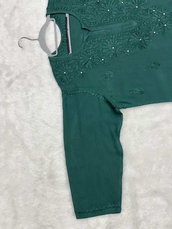Premium_Rayon_Lucknowi_Chikankari_Kurti_Palazzo_Set_with_Handcrafted_Mukesh_Work