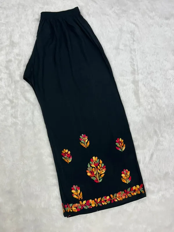 Premium_Rayon_Multicolor_Thread_Chikankari_Kurti_Palazzo_Set_