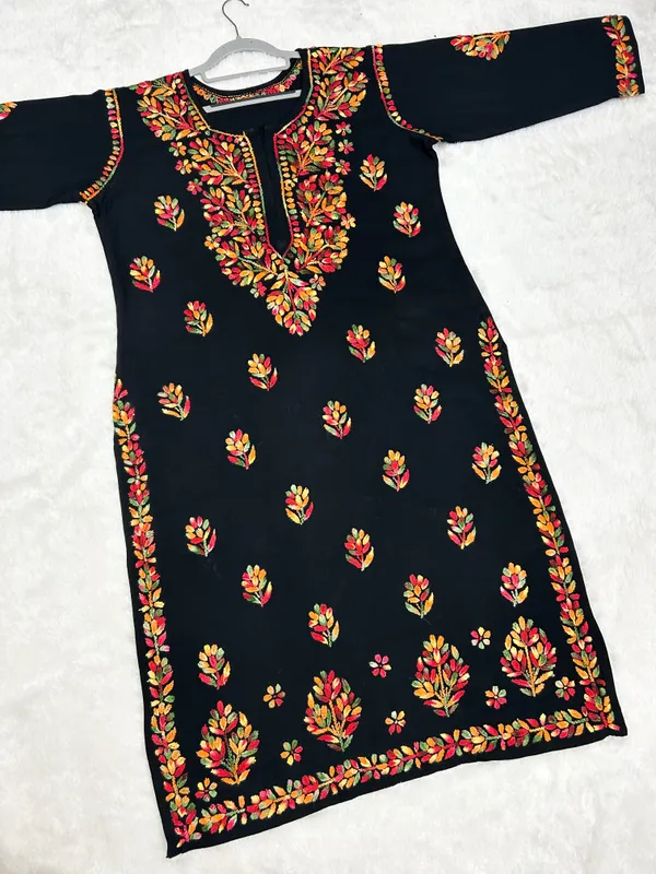 Premium_Rayon_Multicolor_Thread_Chikankari_Kurti_Palazzo_Set_
