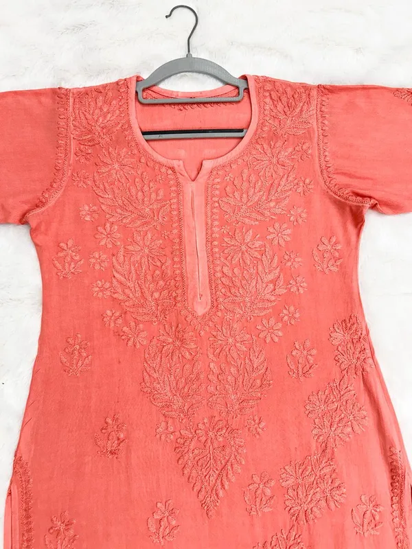 Premium_Rayon_Tone_to_Tone_Chikankari_Kurti_with_3D_Hand_Embroidery