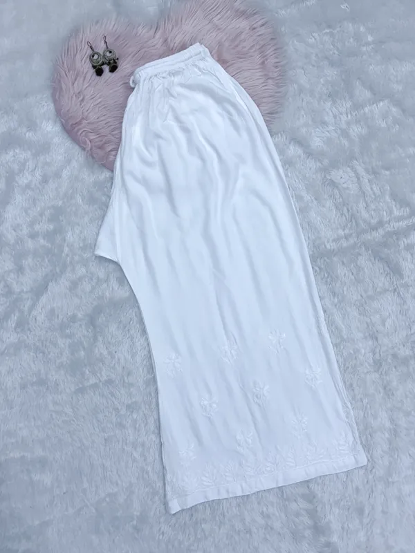 Premium_White_Rayon_Chikankari_Palazzo_with_Adjustable_Drawstring_Waist
