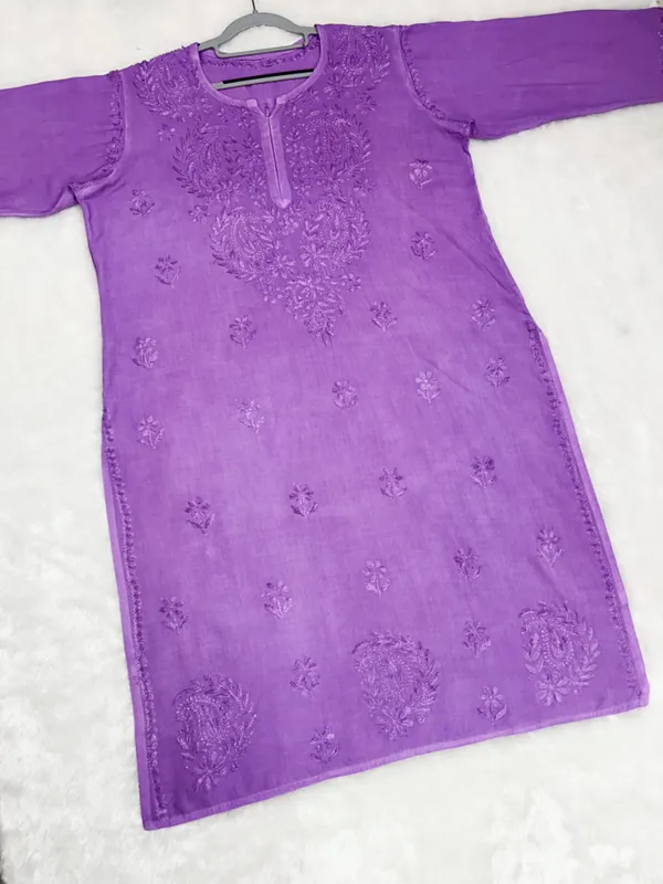Rayon_Chikankari_Dyed_Kurti_Palazzo_Set