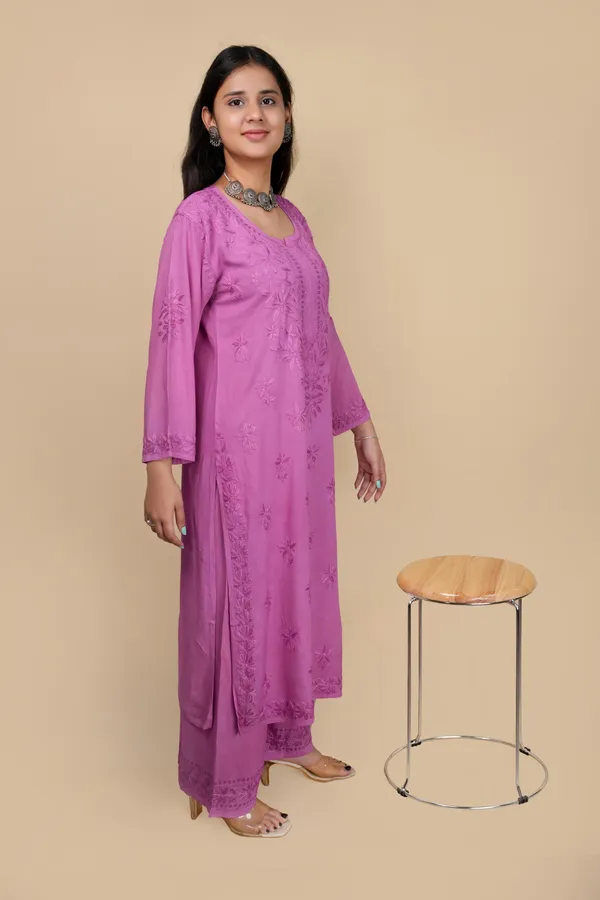 Rayon_Chikankari_Kurti_Palazzo_Set_Hand_Embroided