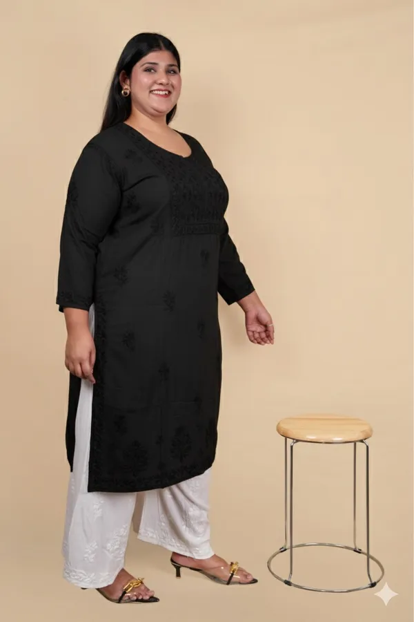 Rayon_Dye-Shade_Handcrafted_Chikankari_Kurti