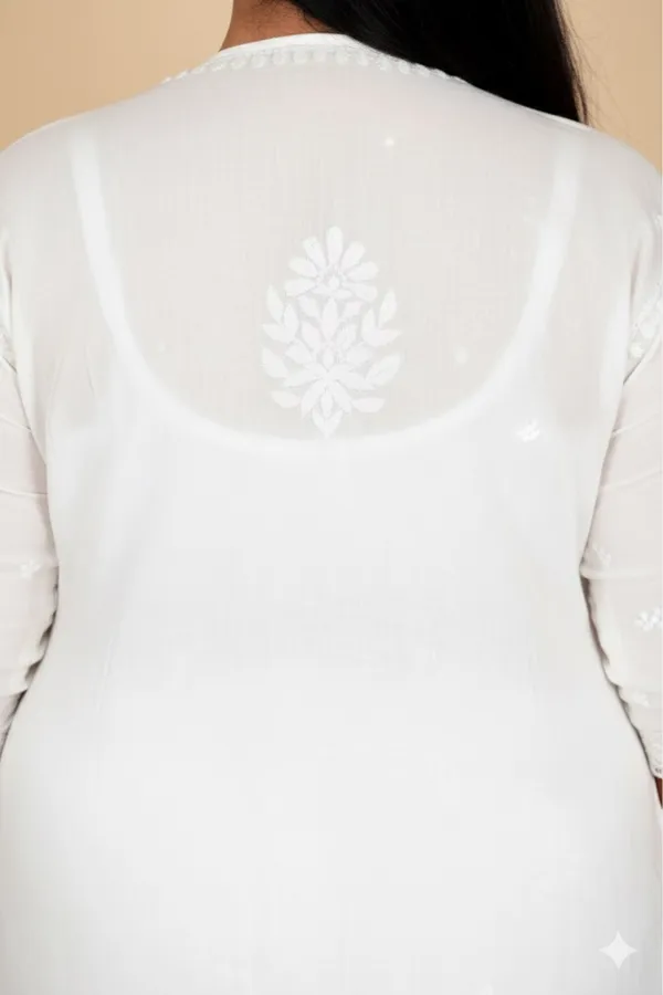 Premium_White_Rayón_Chikankari_Kurti