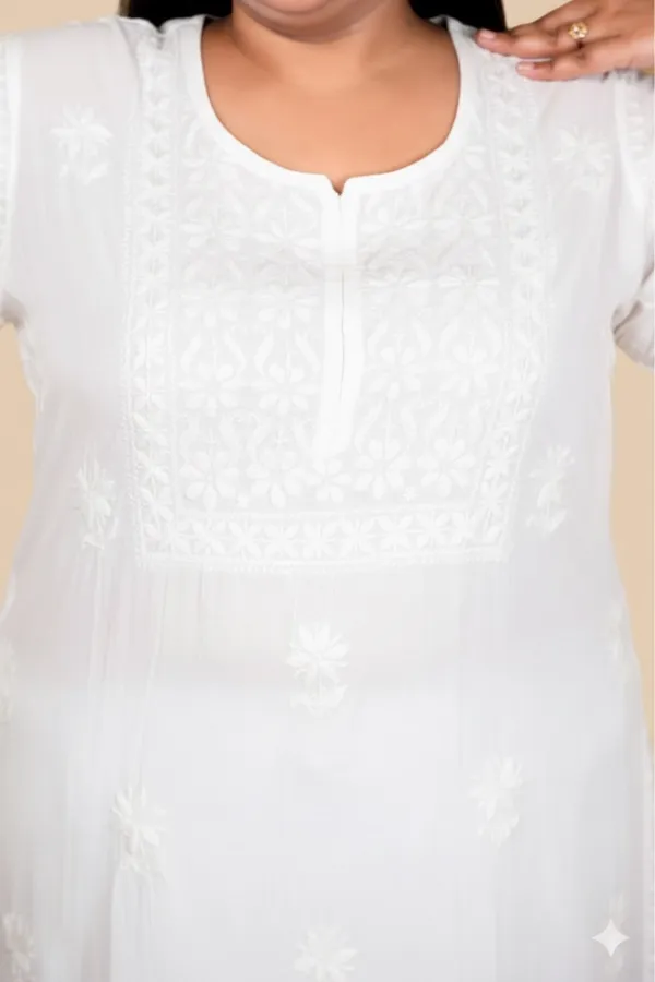 Premium_White_Rayón_Chikankari_Kurti