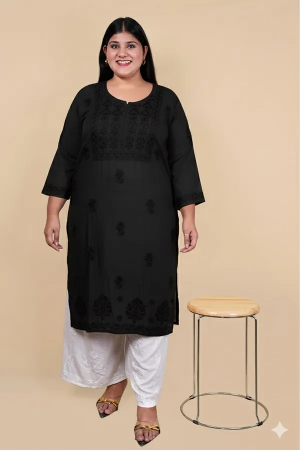 Rayon_Dye-Shade_Handcrafted_Chikankari_Kurti