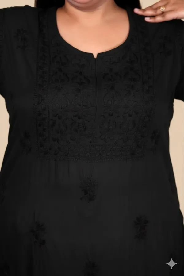 Rayon_Dye-Shade_Handcrafted_Chikankari_Kurti