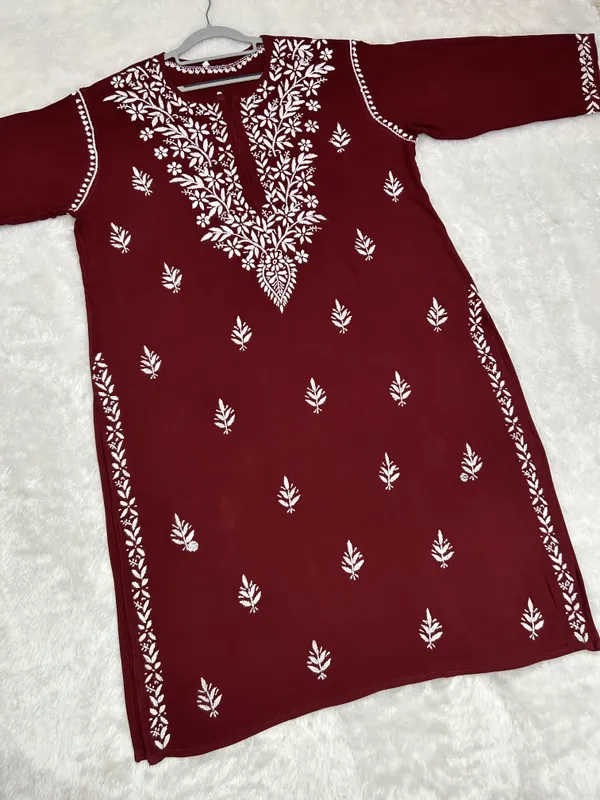 Rayon_Ghaspatti_Chikankari_Plus_Size_Kurti_for_Women