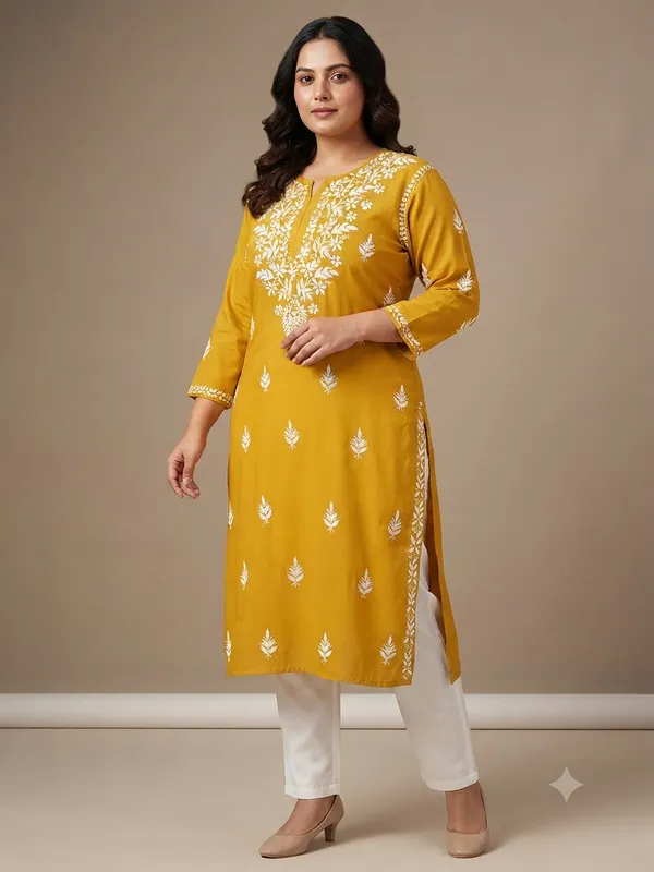 Rayon_Ghaspatti_Chikankari_Plus_Size_Kurti_for_Women