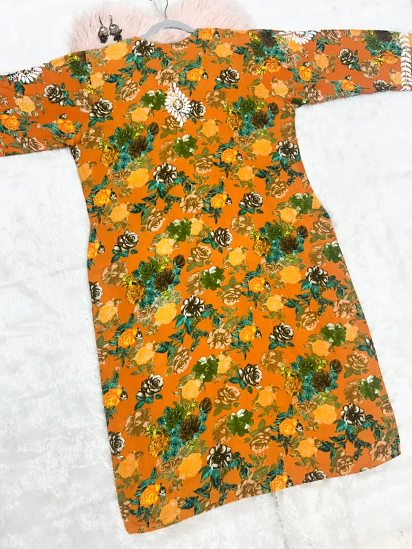 Rayon_Hand_Embroidered_Chikankari_Kurti_for_Women_|_Soft_&_Stylish
