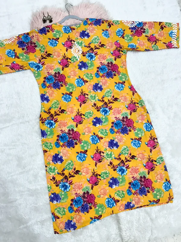 Rayon_Hand_Embroidered_Chikankari_Kurti_for_Women_|_Soft_&_Stylish