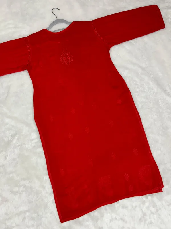 Red_Rayon_Chikankari_Palazzo_Set_with_Lace_Dupatta