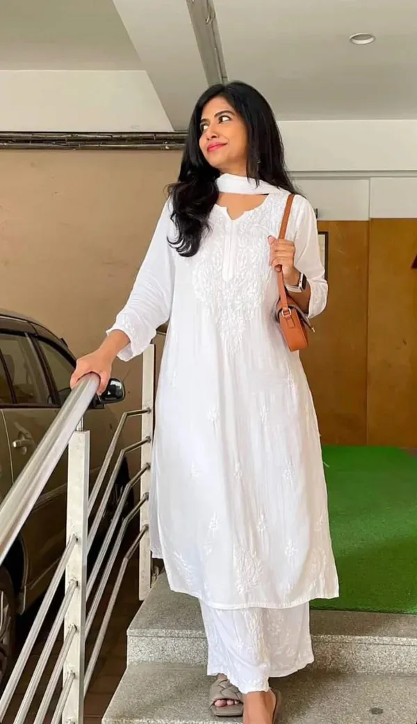 White__Rayon_Chikankari_Palazzo_Set_with_Lace_Dupatta