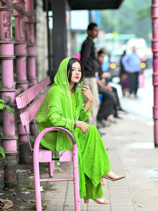 Green_Rayon_Chikankari_Palazzo_Set_with_Lace_Dupatta