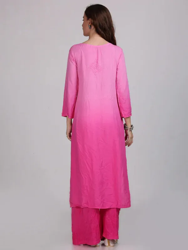 Pink_Rayon_Chikankari_Palazzo_Set_with_Lace_Dupatta
