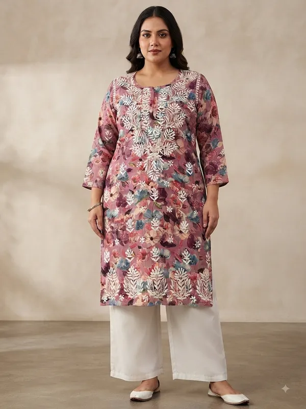 Rose_Pink_Premium_Mul_Cotton_Printed_Straight_Kurti