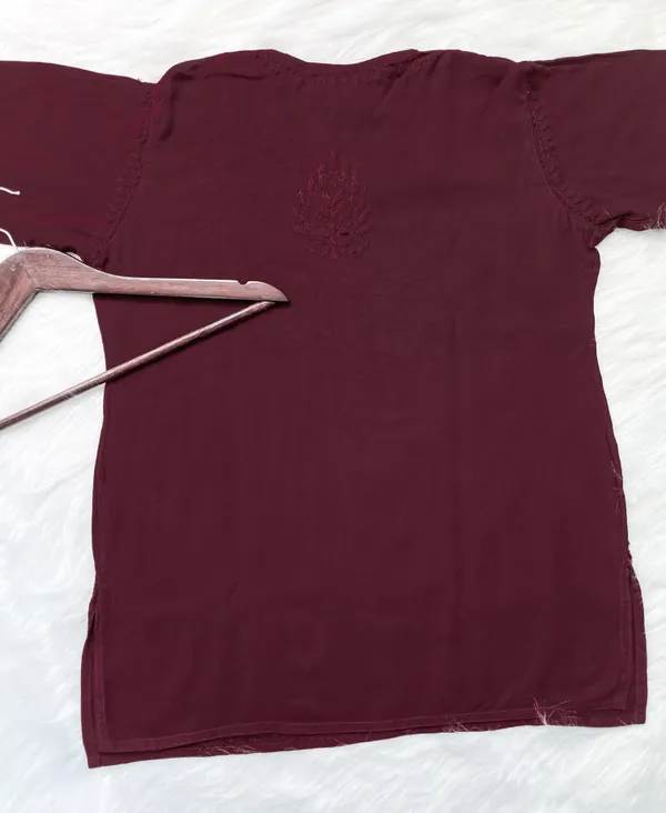 Short_Rayon_Lucknowi_Chikankari_Top_for_Women_|_Comfortable_&_Non-Transparent_Fabric
