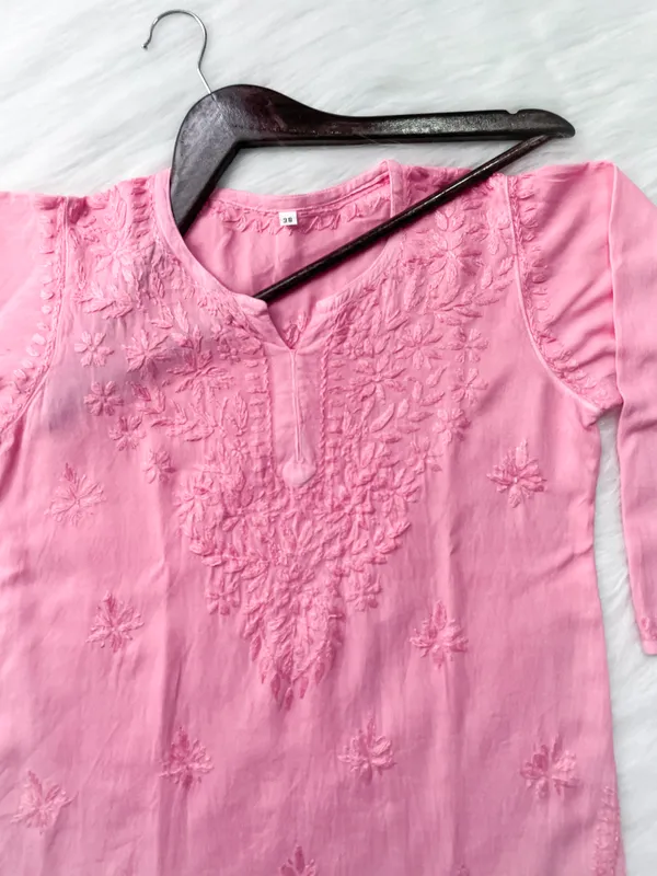 Short_Rayon_Lucknowi_Chikankari_Top_for_Women_|_Comfortable_&_Non-Transparent_Fabric