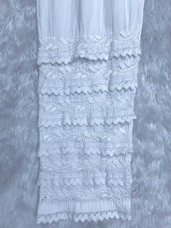 White__Lucknowi_Chikankari_Hand_Embroided_Straight_Pant_For_Women