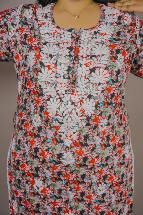 Floral_Printed_Chikankari_Kurti_–_Soft_Rayon_&_Elegant_Plus_Size_Fit