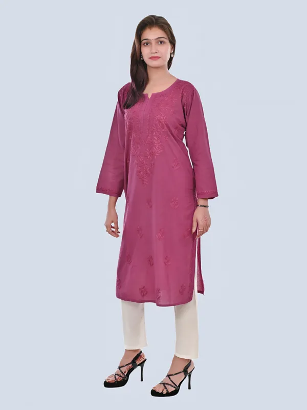 Classic_Cotton_Chikankari_Kurti_–_Light,_Elegant_&_Timeless