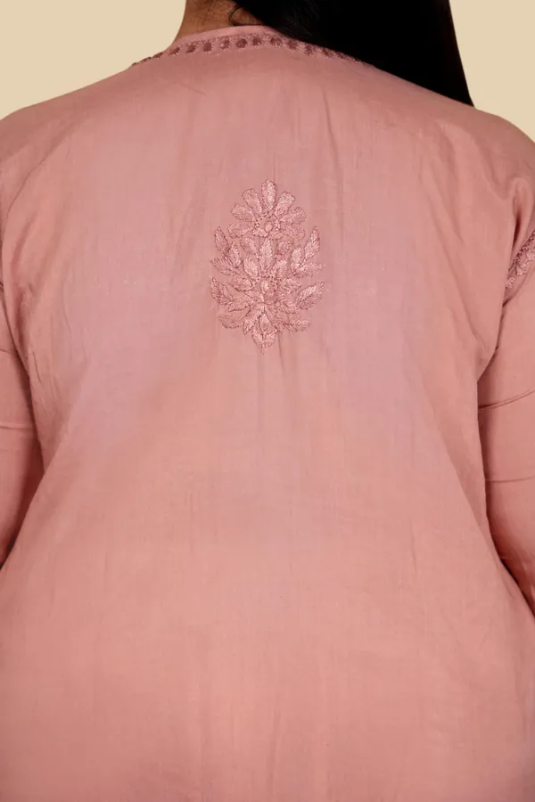 Rayon_Dye-Shade_Handcrafted_Chikankari_Kurti