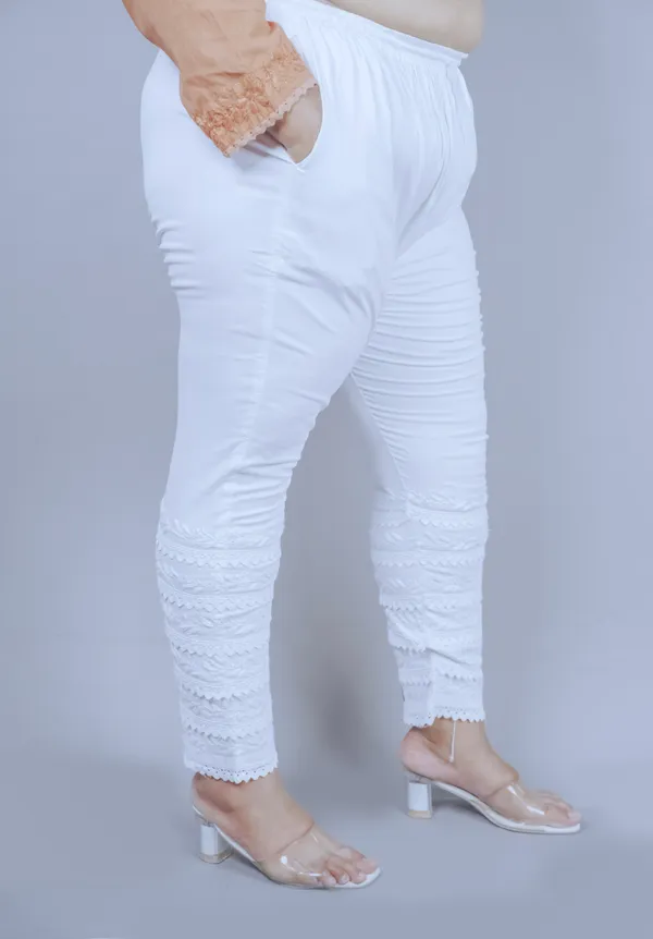 White__Lucknowi_Chikankari_Hand_Embroided_Straight_Pant_For_Women