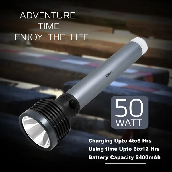 Rechargeable_Torch_with_Laser_LED_|_3000_MAH
