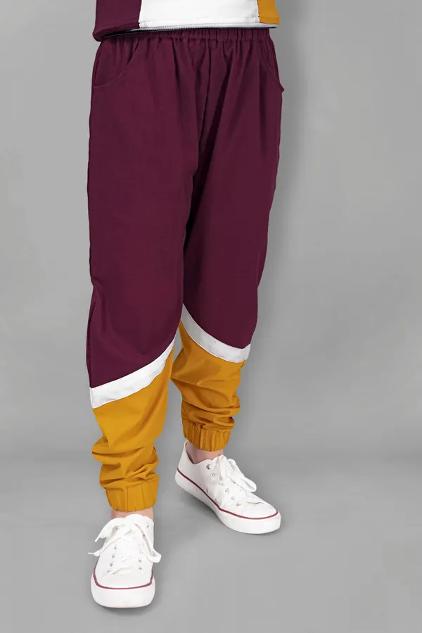 Mustard_Polyester_Lycra_T-Shirt_With_Trouser_Set_For_Girls