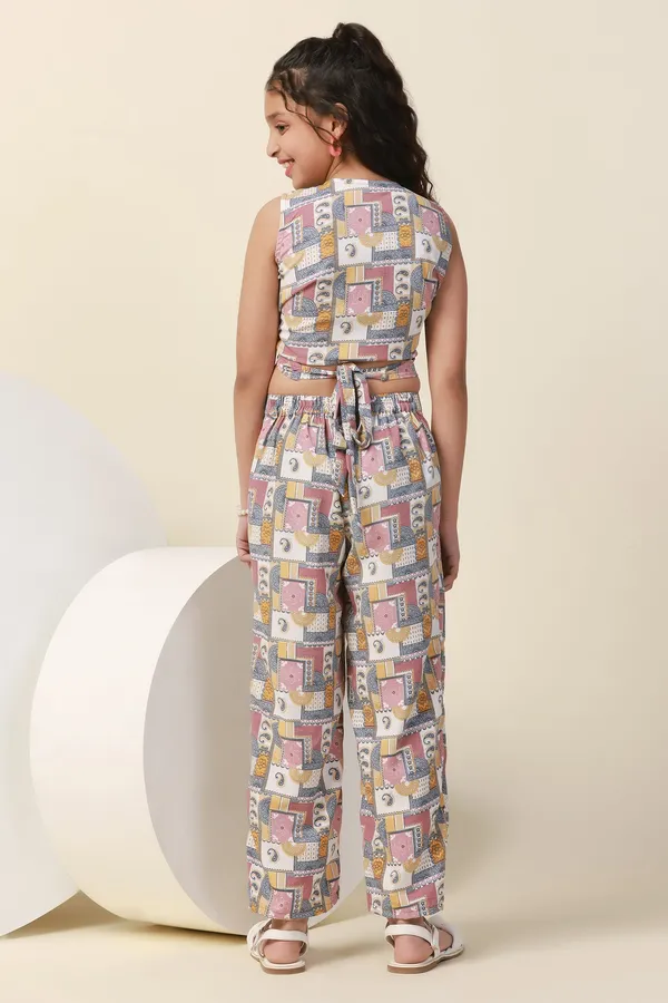 Multicolor_Allover_Printed_Crop_Top_And_Pant_Set_For_Girls
