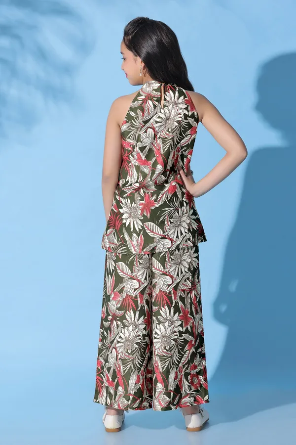 Green_Muslin_Floral_Printed_Top_With_Palazzo_Set