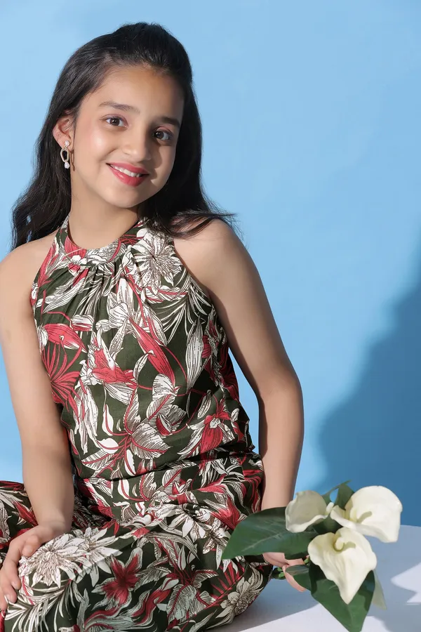 Green_Muslin_Floral_Printed_Top_With_Palazzo_Set