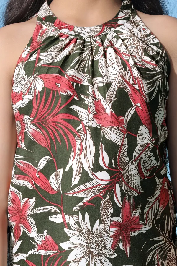 Green_Muslin_Floral_Printed_Top_With_Palazzo_Set