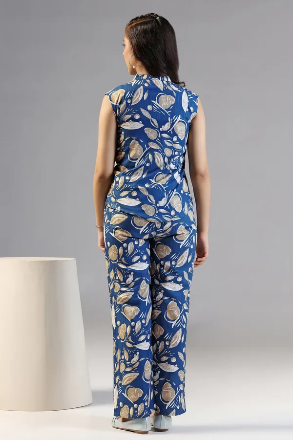 Blue_Shukrana_All_Over_Printed_Top_With_Pant_Set_For_Girls