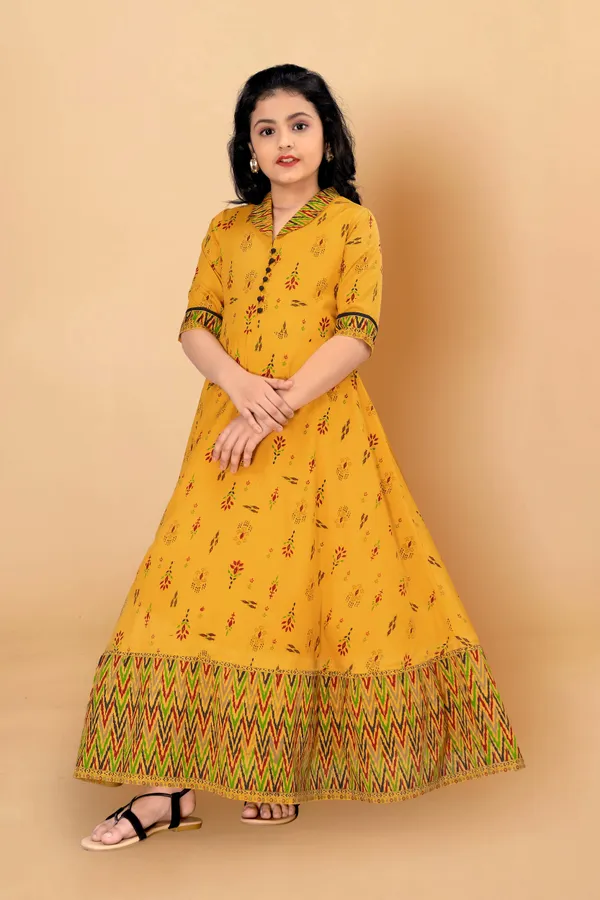 Maxi_Length_Flared_Pigment_Print_Gown_For_Girls