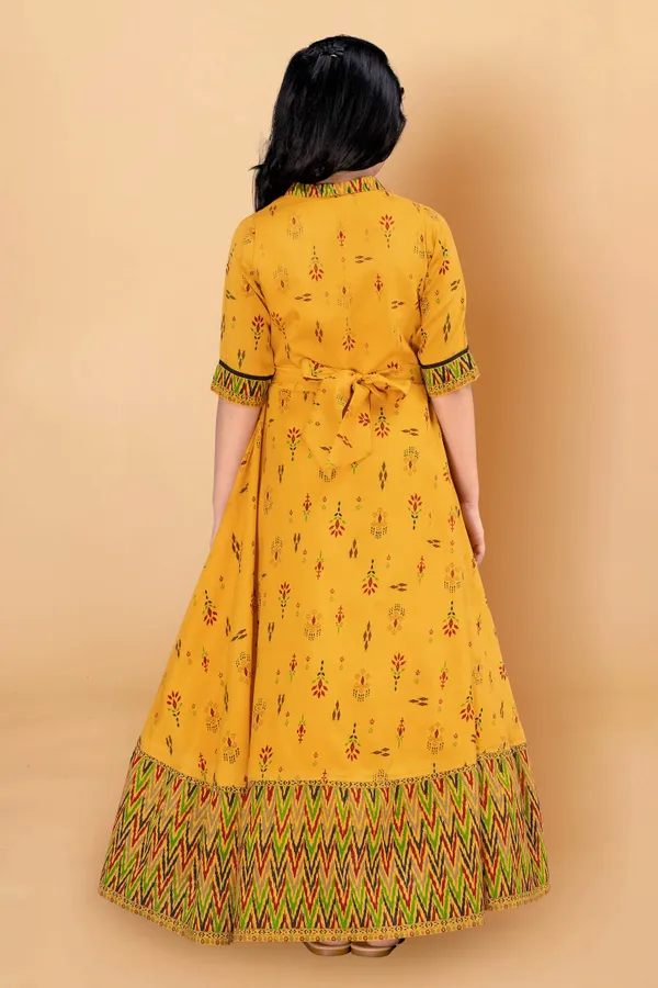 Maxi_Length_Flared_Pigment_Print_Gown_For_Girls