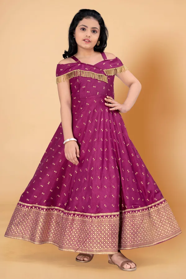 Purple_Dola_Silk_Maxi_Length_Flared_Foil_Printed_Dress_For_Girls