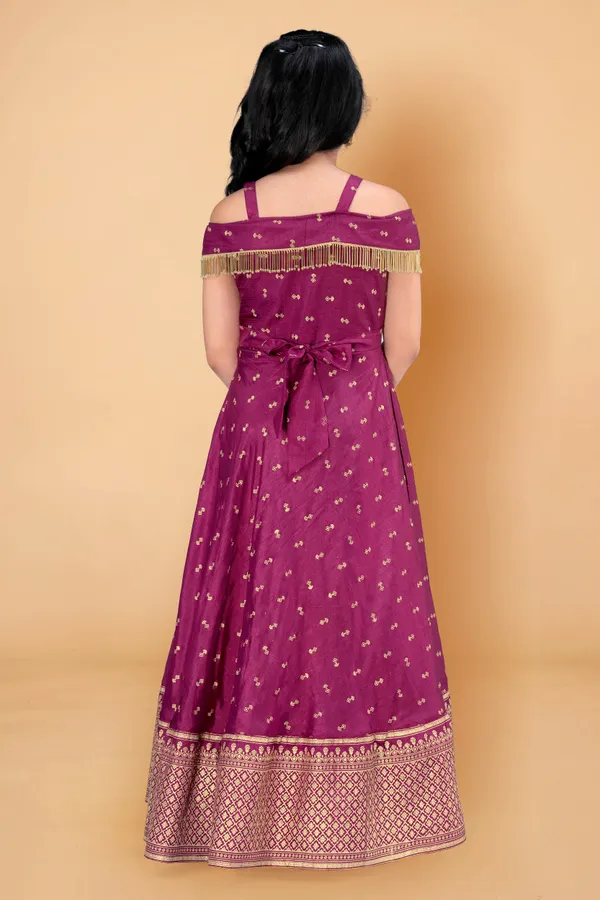 Purple_Dola_Silk_Maxi_Length_Flared_Foil_Printed_Dress_For_Girls