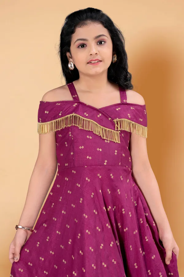 Purple_Dola_Silk_Maxi_Length_Flared_Foil_Printed_Dress_For_Girls