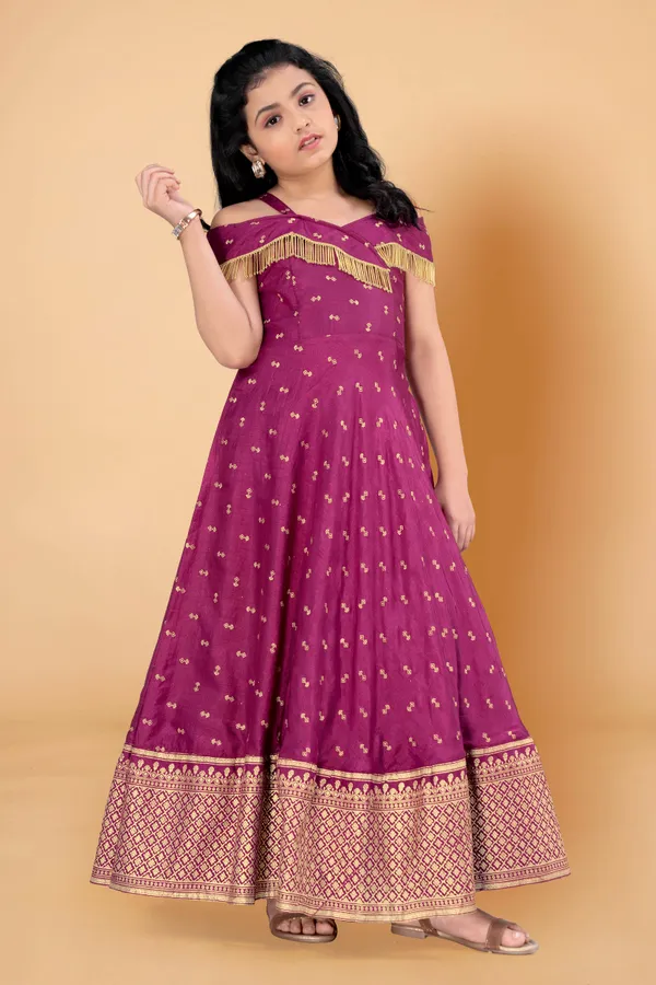 Purple_Dola_Silk_Maxi_Length_Flared_Foil_Printed_Dress_For_Girls