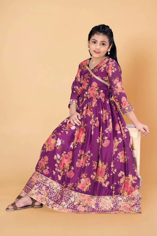 Purple_Tabby_Silk_Floral_Printed_Maxi_Length_Dress_For_Girls