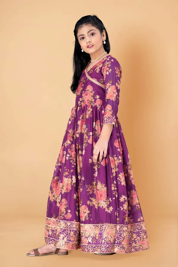 Purple_Tabby_Silk_Floral_Printed_Maxi_Length_Dress_For_Girls
