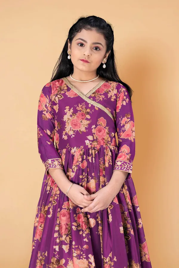 Purple_Tabby_Silk_Floral_Printed_Maxi_Length_Dress_For_Girls