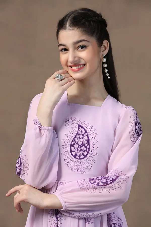 Light_Pink_Georgette_Paisley_Printed_Fit_&_Flare_Maxi_Length_Dress_For_Girls