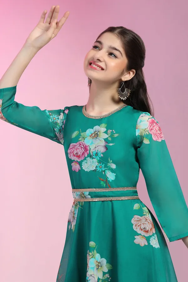 Green_Tabby_Organza_Floral_Printed_Fit_&_Flared_Maxi_Dress_For_Girls
