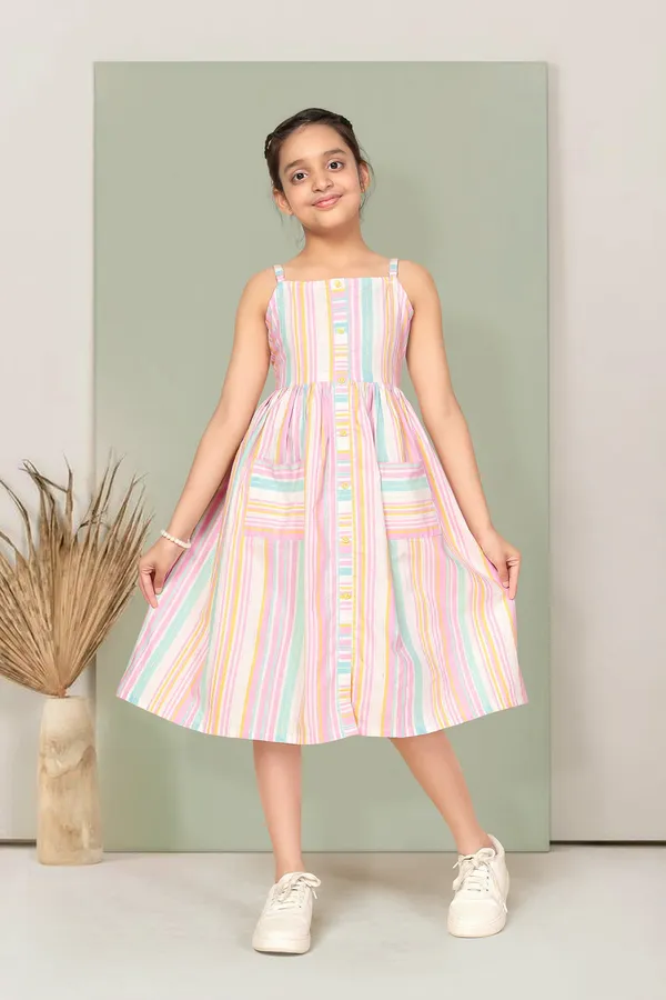 Multicolor_Cotton_A-Line_Dress_For_Girls